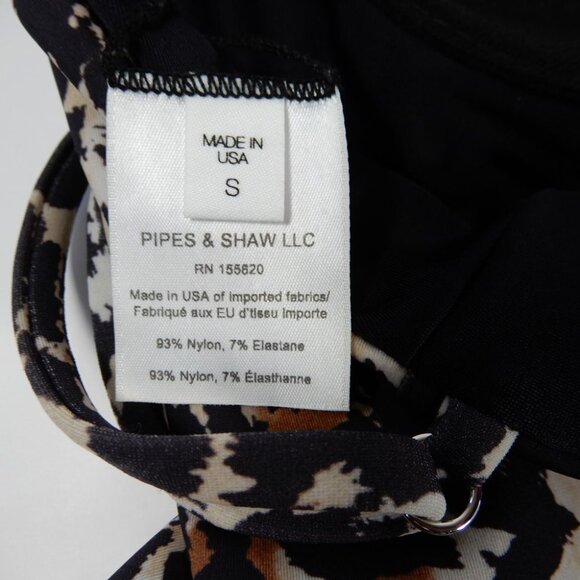 VERONICA BEARD Bridge Leopard One Piece SWIMSUIT Size S Multi Animal NEW $348 - Picture 8 of 10